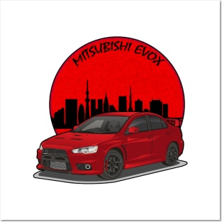 Mitsubishi Lancer EVO X Posters and Art